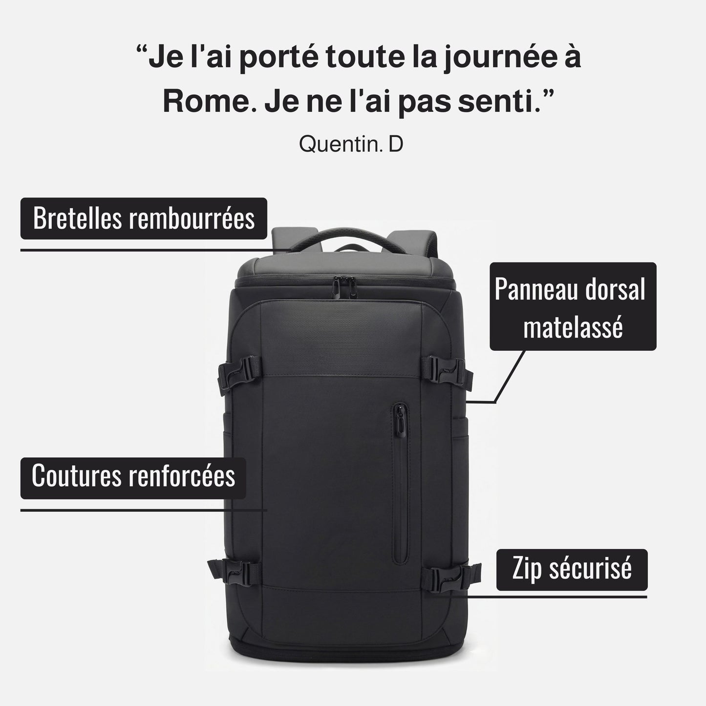 ATLAS - Sac à Dos de Voyage Imperméable